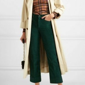 Rag and Bone green Dylan corduroy flare pants NWT size 25